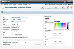 Joomla administration map