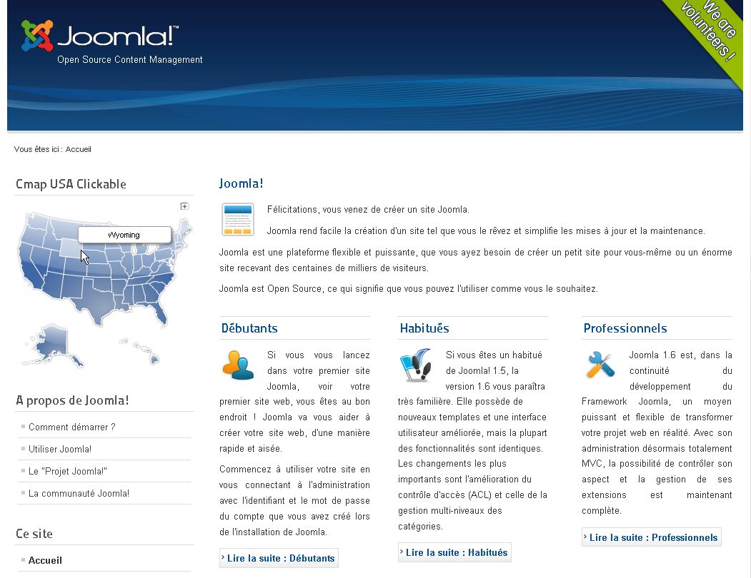 carte interactive cliquable des EtatsUnis pour Joomla