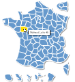 Wordpress plugin clickable map of France